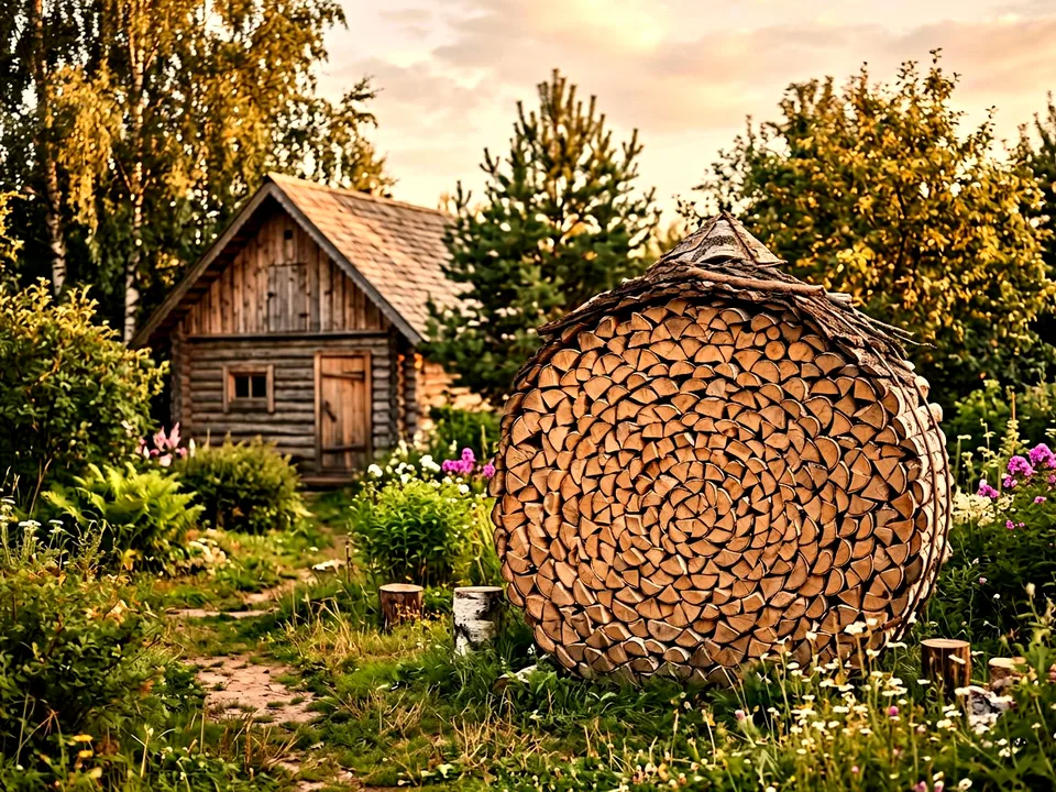 Дуб + укладка в дровник, Полушкино, улица Набережная, 46