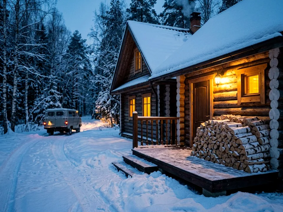Круговая поленница holzhausen, Полушкино, улица Печная, 2